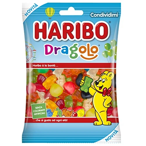 Offerta a tempo: Haribo Dragolo - Caramelle Gommose gusto Frutta — 40% da 1,65 € a 0,99 €