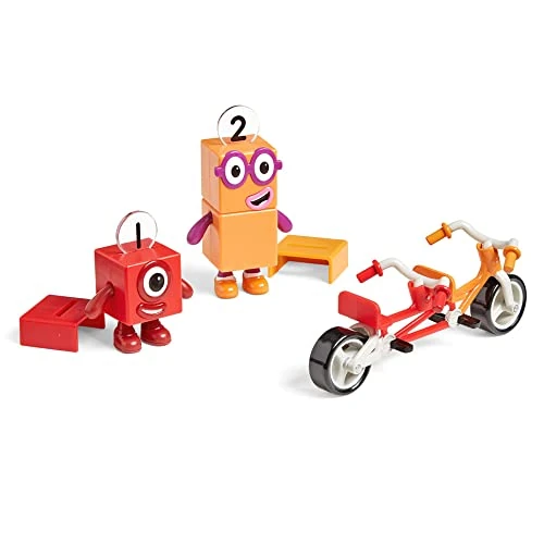 Offerta a tempo: Learning Resources Avventura in Bicicletta con i Numberblocks Uno e Due, Giocattoli da collezione ufficiali, Include i Numberblocks Uno e Due, Bici a tandem - 55% da 28.08 € a 12.60 €