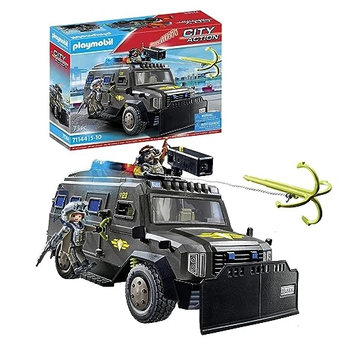Oferta limitada: PLAYMOBIL City Action 71144 Fuerzas Especiales Vehículo Todoterreno,con luz y Sonido, Juguetes para niños a Partir de 5 años de 61.02 € a 52.99 € (ahorro 13%)