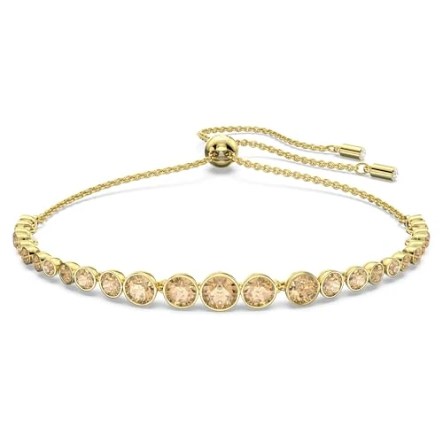 Oferta limitada: Swarovski Pulsera Imber Emily, Tallas redondas combinadas, Tono dorado, Baño tono oro de 85.00 EUR a 46.40 EUR (ahorro 45%)
