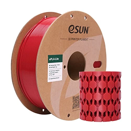 Limitiertes Angebot: eSUN PLA Filament 1.75mm, Modifiziertes 3D Drucker Filament PLA, Maßgenauigkeit +/- 0.03mm, 1KG Spule (2.2 LBS) 3D Druck Filament für 3D Drucker (H-Feuerwehrauto Rot, PLA Lite - 1KG) von 11.39 EUR auf 10.82 EUR (Spare 5%)
