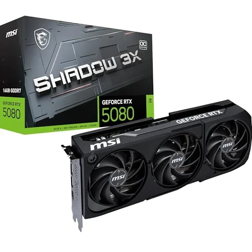 Offerta a tempo: msi GeForce RTX 5080 16G SHADOW 3X OC Scheda Grafica - GPU RTX 5080, 16GB GDDR7 (30Gbps/256-bit), PCIe 5.0 - Design a tripla ventola (3 x TORX FAN 5.0) - HDMI 2.1b, DisplayPort 2.1b - 7% da 1489.99 € a 1389.99 €