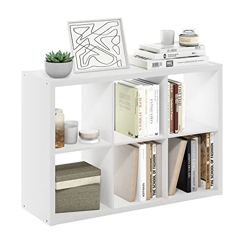 Offerta a tempo: Furinno Cubicle - Organizer decorativo a forma di cubo, 6 cubi, Bianco - 0.00% da 112.95 € a 112.95 €