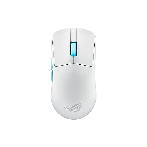 Limitiertes Angebot: ASUS ROG Harpe Ace Aim Lab Edition White RGB Gaming Maus weiß (kabellos, 2,4 GHz RF, Bluetooth, USB, optischer ROG AimPoint-Sensor 36.000 dpi, ROG Micro Switches, fünf programmierbare Tasten) von 159.90 EUR auf 91.66 EUR (Spare 43%)