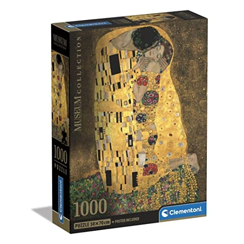 Limited-time offer: Clementoni | Gustav Klimt The Kiss Puzzle 1000 Pieces for Adults 18+ | Art Nouveau Gold | Poster Included to Frame | FSC Recycled | Adult Gift Idea | Home Decor from $32.09 to $32.09 (save 0.00%)