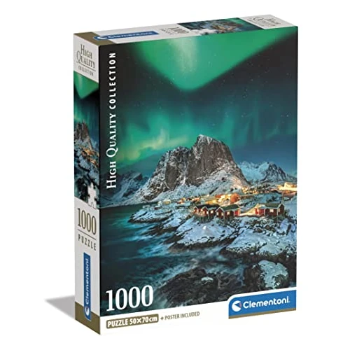 Clementoni Collection-Lofoten Islands-1000 Adult Puzzle Pieces, Made in Italy, Multicoloured, 39775