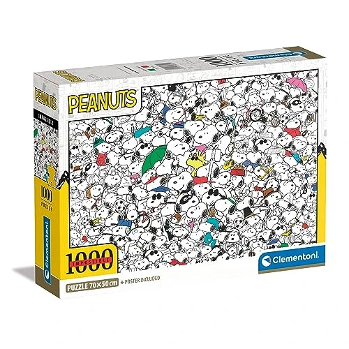 Offerta a tempo: Clementoni- Peanuts Impossible Puzzle-Peanuts-1000 Pezzi Adulti, Difficili, Impossibili, Puzzle Fumetti, Made in Italy, Multicolore, 39804 - 28% da 13.90 € a 9.99 €
