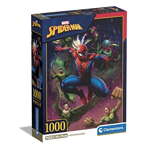 Limited-time offer: Clementoni - 39768 - Puzzle Marvel Spiderman - Jigsaw Puzzle 1000 Pieces, Jigsaw Puzzle for Adults - Made in Italy from $26.02 to $26.02 (save 0.00%)