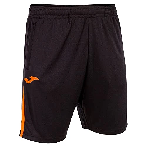 Joma Men's Bermuda Bermuda Shorts Man Championship VII Black/Orange