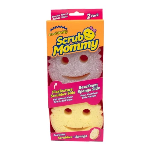 Oferta limitada: Scrub Daddy - Scrub Mommy Esponja de Doble Cara con Diferente Textura, para la Cocina, Morada - 2 Pack, SM2VI de 15.98 € a 7.99 € (ahorro 50.0%)