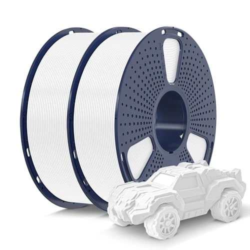 Offre limitee: SUNLU PLA Filament Imprimante 3D, 2KG Filament PLA 1.75mm pour Imprimantes Filament 3D, Précision Dimensionnelle +/-0.02mm, Bobine Imprimante 3D Filament de 1KG, 2 Pcs. (PLA Blanc + Blanc) de 34.27 EUR a 31.99 EUR (economie 7%)