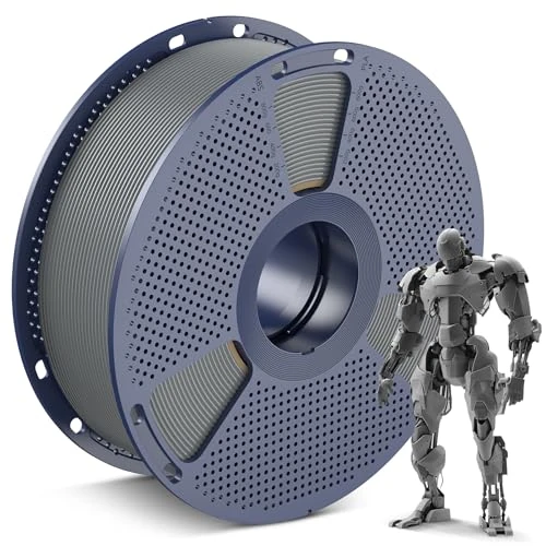 SUNLU PLA Filament 1.75mm, Tidy Wrapped Filament 3D Printer PLA,Dimensional Accuracy +/- 0.03mm,1kg 3D Filament, for Most 3D Printers,PLA Grey