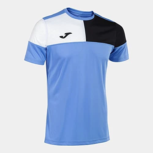 Offerta a tempo: Joma Maglia a Manica Corta Uomo Crew V Blu Nero Bianco - 55% da 20.00 € a 8.99 €