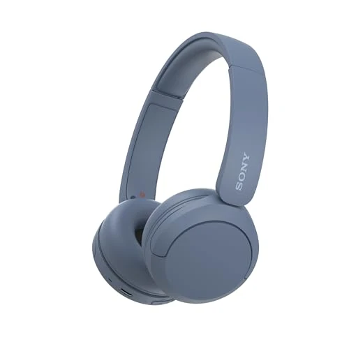 Limited offer: Sony WH-CH520 Wireless Bluetooth On-Ear Headphones, Lightweight Design, Up to 50hr Battery Life, Quick Charge, EQ, Clear Call Quality, iOS & Android - Blue from 45.00 EUR to 33.30 EUR (save 26%)