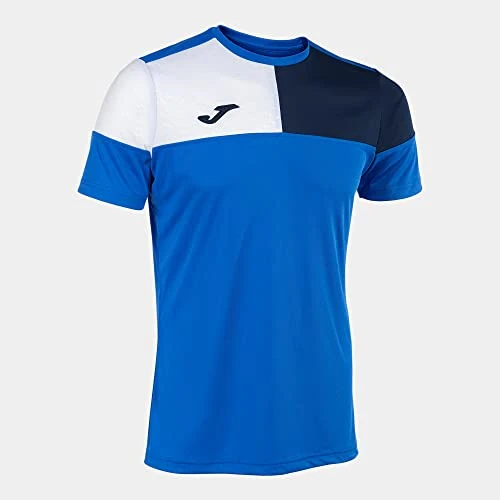 Offerta a tempo: Joma Maglia a Manica Corta Uomo Crew V Blu Reale Blu Navy Bianco - 58% da 20.00 € a 8.40 €