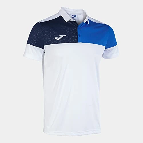 Offre limitée : Joma Kurzarm-Poloshirt Mann Crew V, Chemise Homme, Weiss, Königsblau, Marineblau, de 29.69 € à 29.69 € (0.00% de remise)