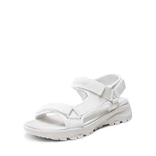 Offerta a tempo: DREAM PAIRS Sandali Sportivi Piatti Donna Estate Leggere Scarpe da Spiaggia Sandali da Trekking Comodi e Casual Donna,Size 40,Bianco,SDSA2320W-E - 10% da 35.99 € a 32.29 €