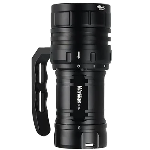 Offerta a tempo: Wurkkos DL06 Torcia Subacquea da 15000 Lumen, 6 * XHP50.2 LED Torcia Subacquea Ricaricabile, Porta di ricarica USB C integrata Torcia Impermeabile Super luminosa IPX-8 Con 3 5000mAh Batterie - 0.00% da 139.99 € a 139.99 €