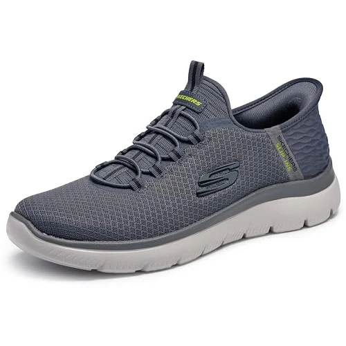 Offerta a tempo: Skechers Uomo Summits High Range Slip-in ALLENATRICE, Charcoal Mesh/Trim, 44 EU Large - 20% da 84.95 € a 67.99 €