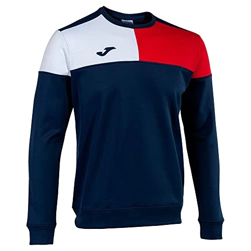 Joma Sweatshirt Mann Crew V Marineblau rot Weiss