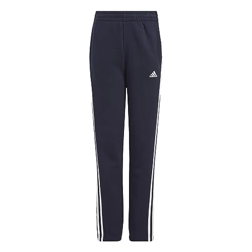 adidas Unisex Kids Essentials 3-Stripes Fleece Pants, Legend Ink/White, 13-14 Years