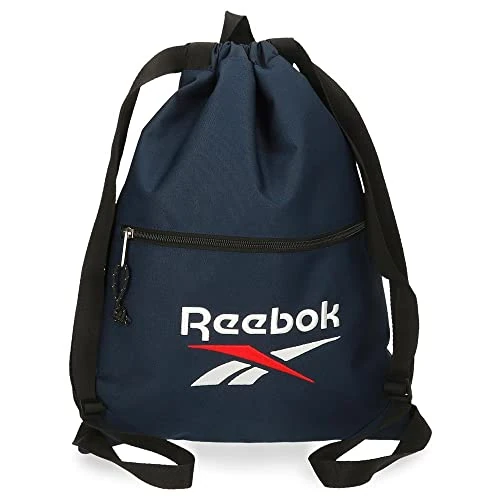 Reebok Boston, Granatowy, Mochila Saco Con Cremallera, worek na plecak
