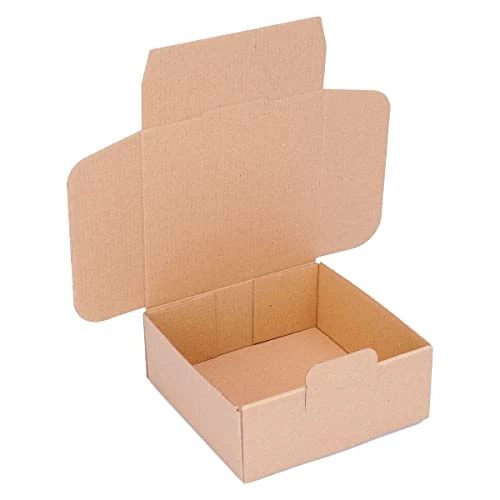 Offerta a tempo: verpacking scatole pieghevoli 155 x 155 x 65 mm Marrone WP-20 [dimensione e quantità a scelta] cartoni da spedizione onda singola FEFCO 0426 50 pezzi - 0.00% da 34.71 € a 34.71 €