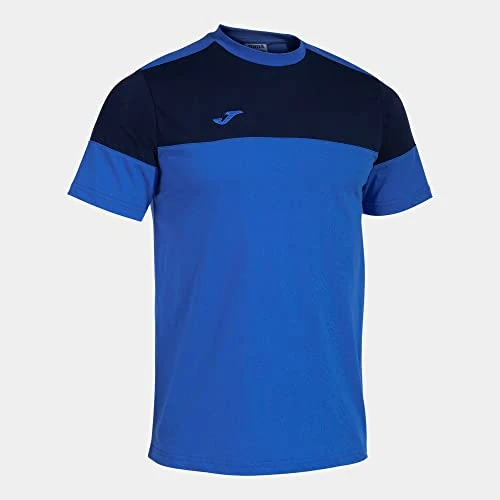 Offerta a tempo: Joma Maglia a Manica Corta Uomo Crew V Blu Reale Blu Navy - 50% da 17.00 € a 8.49 €