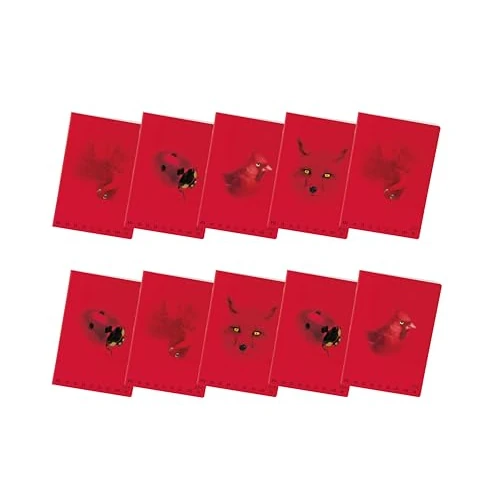Limited-time offer: Pigna Maxi Quaderni Monochrome Red - Line Style 4 m Square 4 mm - Pack of 10 Assorted Notebooks from 25.85 GBP to 25.85 GBP (save 0%)