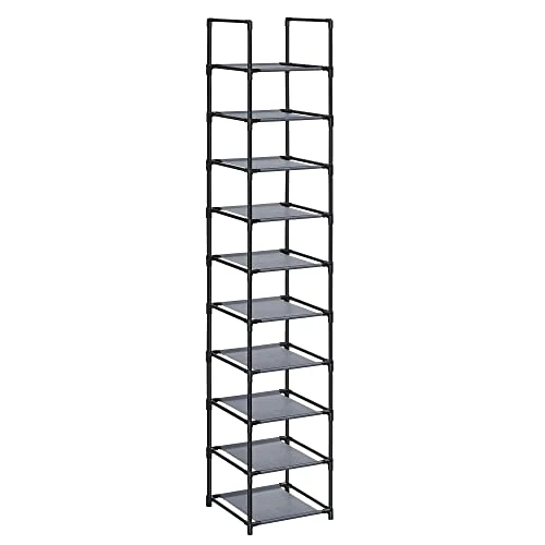 Tijdelijke aanbieding: SONGMICS Smal Schoenenrek, 10 Niveaus, 33 x 33 x 173 cm, Metalen Frame van 20.99 € naar 20.99 € (0.00% korting)