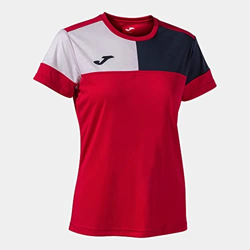 Offerta a tempo: Joma Maglia a Manica Corta Donna Crew V Rosso Blu Navy Bianco - 48% da 20.00 € a 10.50 €
