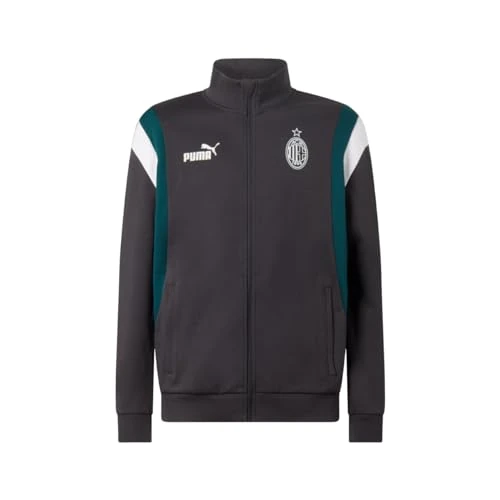 AC Milan 769341 FtblArchive Track Jacket Heren Plat Donkergrijs-Varsity Groen L