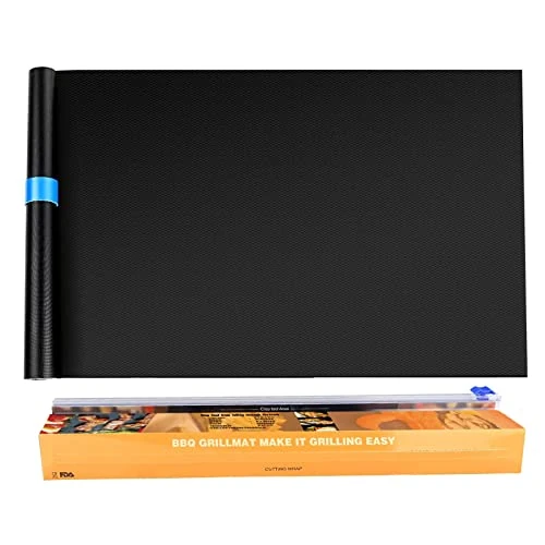 Offerta a tempo: Homealexa Stuoia di cottura per BBQ 40x300cm, Piastra di cottura riutilizzabile tagliabile sovradimensionata antiaderente in teflon senza PFOA per forno a gas barbecue a carbonella - 0.00% da 24.82 € a 24.82 €