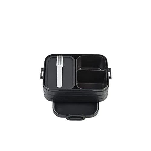 Offerta a tempo: Mepal – Porta Pranzo Bento Take A Break Midi – Sacco per il Pranzo con Bento Box – Porta Pranzo per Panini, Spuntini e Avanzi – Snack e Pranzo - 900 ml - Nordic Black - 0.00% da 14.99 € a 14.99 €