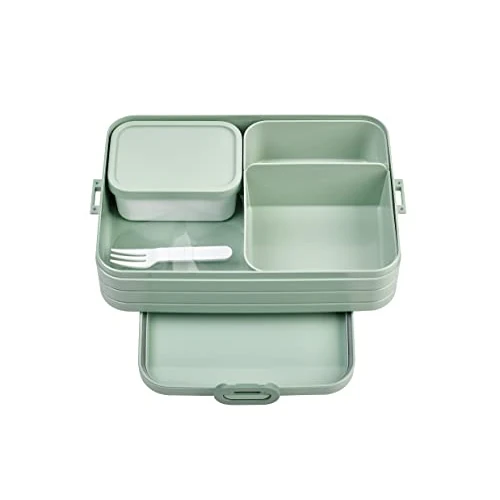 Oferta limitada: Mepal - Fiambrera Bento Take A Break Large - Lonchera Con Bento Box - Lunch Box para Sándwiches, Pequeños Tentempiés y Sobras - Merienda & Almuerzo - Con Compartimentos - 1500 ml - Nordic Sage de 16.99 € a 12.91 € (ahorro 24%)