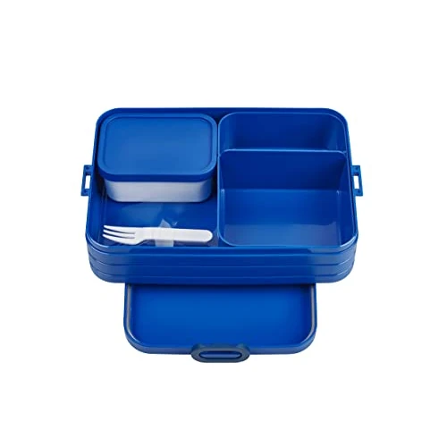 Offre limitée : Mepal Bento Lunch Box Large - Boite dejeuner - Pour 4 Sandwiches ou 8 Tranches de Pain - Lunchbox pour Sandwichs, Petits Snacks et Restes - Snack & Déjeuner - Vivid blue de 17.99 € à 17.99 € (0.00% de remise)