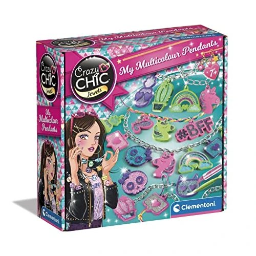 Limited-time offer: Clementoni- Crazy Chic My Colourful Pendants: DIY Jewellery Making Kit for Kids, Bracelets, Necklaces & Rings (7+ Years) from 7.94 £ to 7.94 £ (save 0.00%)