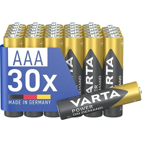 Oferta limitowana: VARTA Baterie AAA, opakowanie 30 szt., Power on Demand, Alkaliczne, 1,5V, pakiet do przechowywania, na akcesoria komputerowe, urządzenia Smart Home, Made in Germany z 54.55 zł na 54.55 zł (oszczędź 0.00%)
