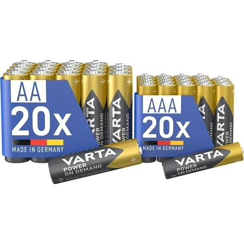 Offerta a tempo: VARTA Batterie 20x AA & 20x AAA, confezione da 40 — 8% da 16,21 € a 14,97 €