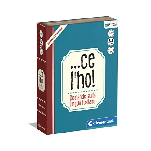 Clementoni- Ce L'Ho-Edizione Tascabile Tavolo sulla Lingua Italiana, Gioco di società Adulti, 2-6 Giocatori-Made in Italy, Colore, 16773