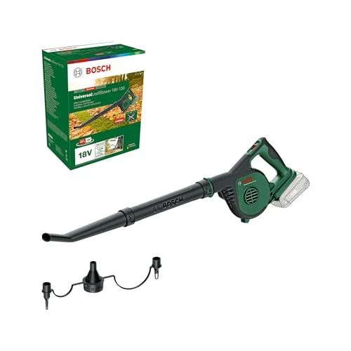 Zeitlich begrenztes Angebot: Bosch Akku-Laubbläser UniversalLeafBlower 18V-130 (ohne Akku/Ladegerät) von 79.99 € auf 52.19 € (35% Rabatt)