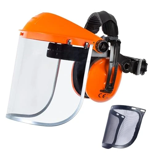 Oferta limitada: GUARDLEAD Careta Desbrozadora con Doble visera (Transparente EN16321-1 + Malla EN16321-3) y Orejeras EN352-1 Certificado CE Para Jardinería, Carpintería y Desbrozadoras de 36.68 € a 36.68 € (ahorro 0.00%)