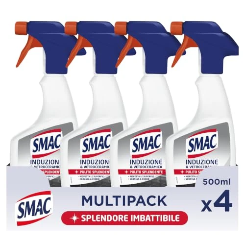 Offerta a tempo: Smac Sgrassatore per Superfici Moderne e Delicate, Spray, 500 ml x 4 - 0.00% da 13.16 € a 13.16 €