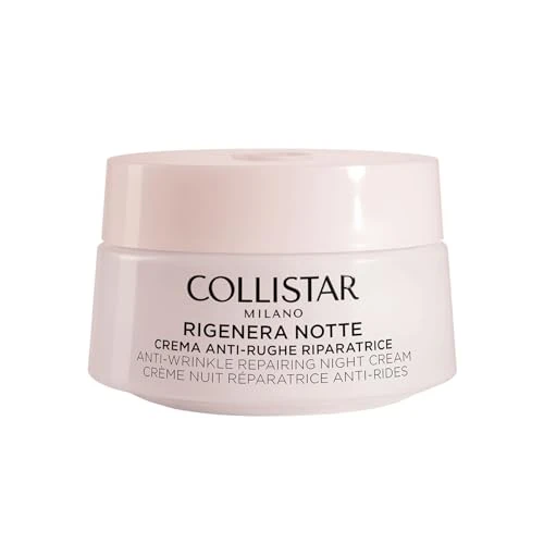 Collistar RigeneraNotte Anti-Wrinkle Repair Cream for Face and Neck, Deep Regeneration Overnight, For All Skin Types, 50 m