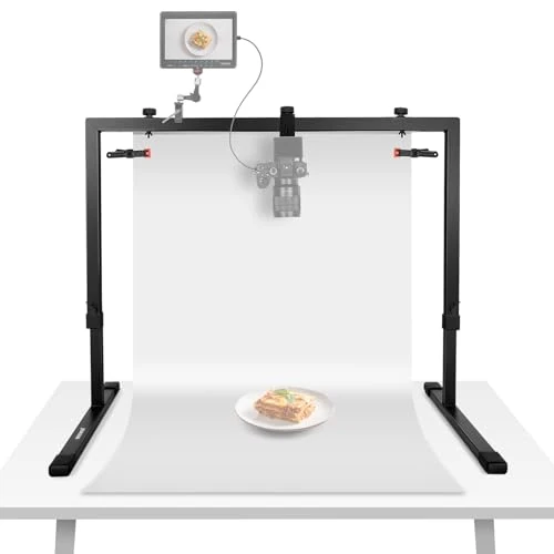 Offerta a tempo: NEEWER Supporto Fotocamera Overhead per Riprese dall'Alto, Robusto, ST100 | Acciaio, Supporto da Tavolo per Più Dispositivi, per Fotografia Zenitale, Luce Video, Cucina, Disegno, per Scrivania Lunga≥1m - 0.00% da 124.00 € a 124.00 €