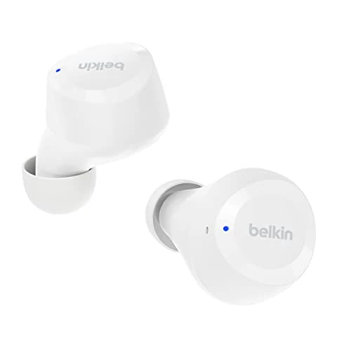 Belkin SoundForm Bolt Auricolari true wireless, earbud wireless con 28 ore di batteria, modalità Mono, resistenza a sudore e’acqua (IPX4), cuffie Bluetooth con microfono per iPhone, Galaxy e altri