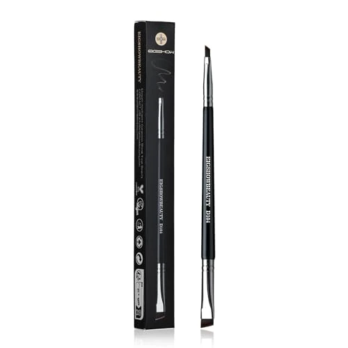 Offerta a tempo: EIGSHOW Pennello per sopracciglia e pennello per eyeliner, trucco a doppia estremità, pennello per sopracciglia angolato, eyeliner ultrafine(D104) - 0.00% da 7.99 € a 7.99 €