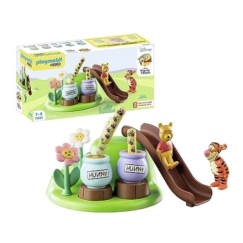 Offre limitée : Playmobil 71317 1.2.3 & Disney: Winnie l'ourson et Tigrou avec Jardin d'abeilles - avec Personnages et des Abeilles - Mes Premiers Apprendre en s'amusant - pour Les Tout-Petits 18-36 Mois de 38.10 EUR à 19.05 EUR (remise 50%)