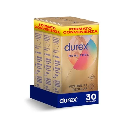 Durex Real Feel latexvrije condooms, normale pasvorm, 30 condooms