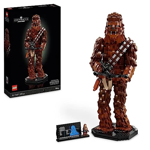 Tijdelijke aanbieding: LEGO 75371 Star Wars Chewbacca Wookiee Figuur met Bowcaster, Minifiguur en Informatieplaatje, Return of the Jedi 40e Verjaardag Bouwpakket voor Volwassenen, Cadeau voor Tieners, Mannen en Vrouwen van 209.47 EUR naar 199.00 EUR (korting 5%)